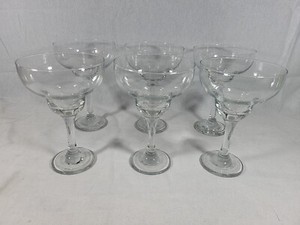 Set of 6 LARGE Margarita Glasses, 6.75" Barware, Restaurant/Catering Glassware