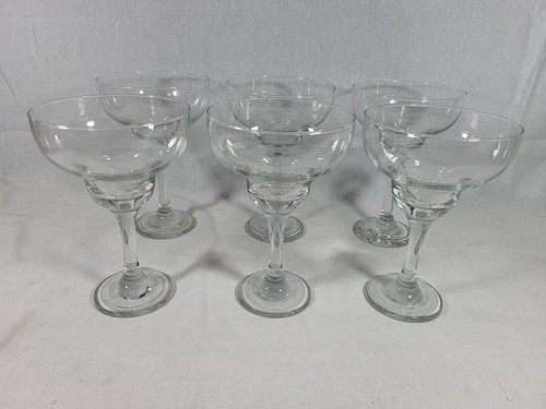 Set of 6 LARGE Margarita Glasses,  6.75" Barware, Restaurant/Catering Glassware
