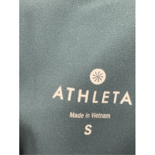 Athleta Leggings Cobra Keyhole Leg Cutout Women Small Teal Green Ankle High Rise - Picture 9 of 14