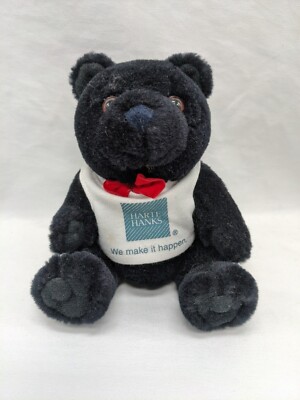 Steven Smith Harte Hanks Black Teddy Bear Stuffed Animal Plush 5''