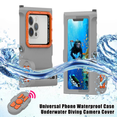 Wasserdichte Handyhülle für iPhone 14 13 12 Pro Unterwasser Schnorcheln Tauchen.