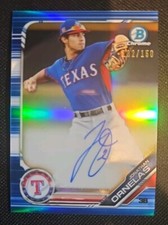 2019 Bowman Chrome Jonathan Ornelas Rookie Blue Refractor Auto # /150 