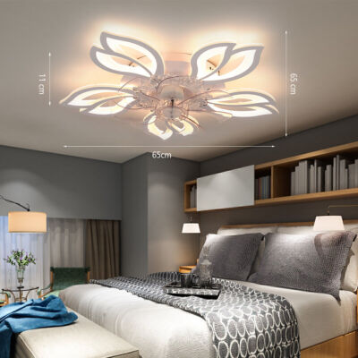 Wohnzimmer Deckenventilator mit Beleuchtung LED Deckenlampe App Fernbedienung