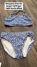 Girls Size 14/16 Vineyard Vines for Target blue signature whale bikini - good us