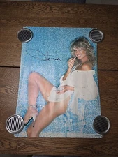 Farrah Fawcett 1979 Pro Arts High Heels Blue Poster Vtg #14-684 Original 28x20