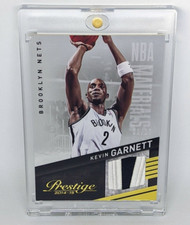 2014-15 Prestige NBA Materials Plus Prime #14 Kevin Garnett /10 Brooklyn Nets 