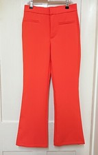 BNWT ZARA bootcut Red Trousers Size UK XS.   Z4