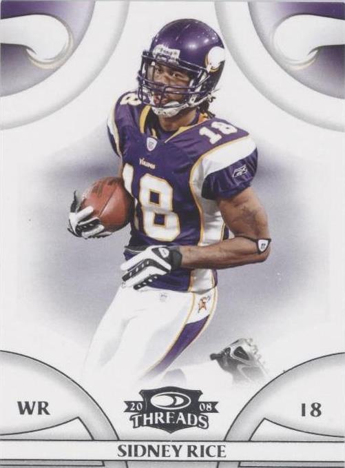 2008 Donruss Threads Sidney Rice #74 - 1 of 2