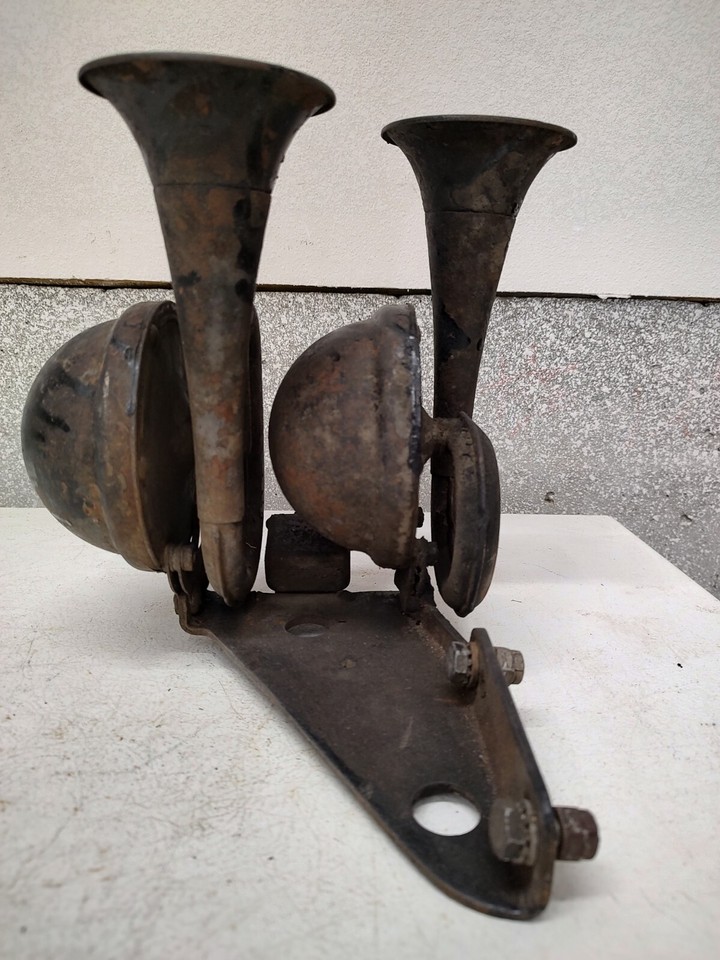 Vintage Double HiLow Ooga Horn 1950's Untested Hot Rod Car Truck Ford