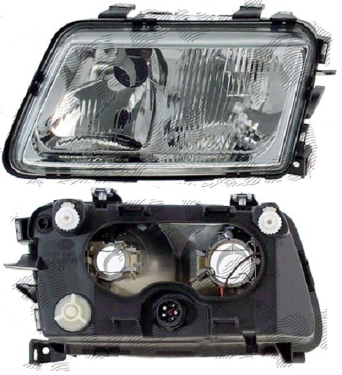 Optique de phare avant gauche Audi A3 pour corriger le contrôle technique