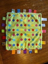 TAGGIES BABY MINI SECURITY BLANKET POLKA DOT  2