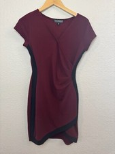 Younique Womens Faux-Wrap Short Dress Size L