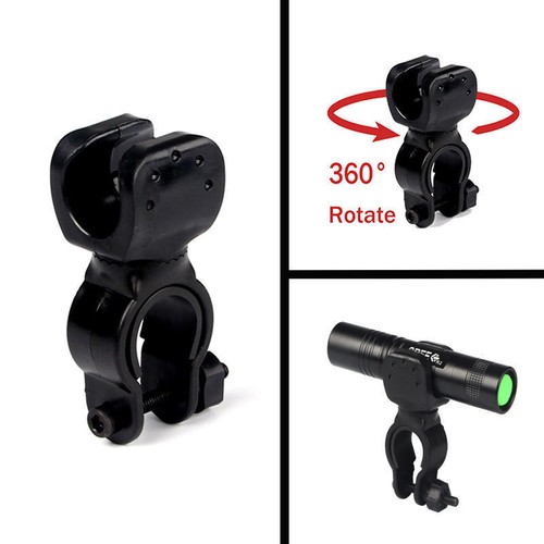 Universal Flashlight Torch Holder Bike Bicycle LED Lamp Mount Clamp Stand Holder - Picture 4 of 12