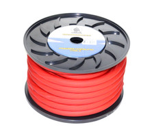 50Ft True 1/0 Gauge RED Power Battery Amplifier Positive Wire Spool Strand Cable