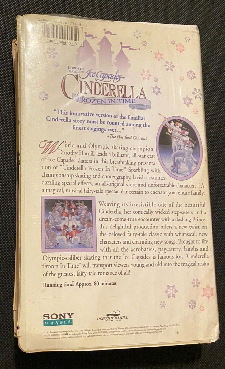 VHS Dorothy Hamill's Ice Capades Cinderella, Frozen in Time figure