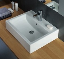 Lavabo bagno Pozzi Ginori Closer con bacino rettangolare 60 cm
