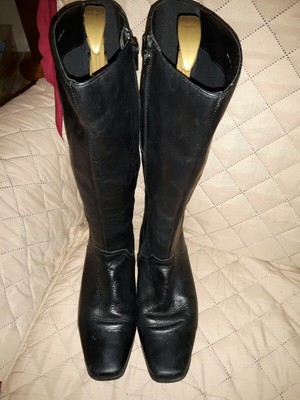 pavers black knee high boots