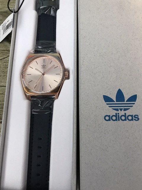 navy and rose gold adidas