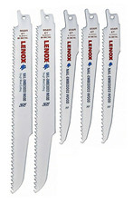 LENOX Reciprocating Saw Blade Set 5 pc w/Case Wood USA 1839467