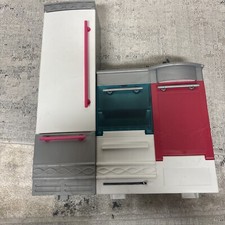 Barbie Dream House 2015 Kitchen Fridge Sink Oven Dishwasher Replacement Part