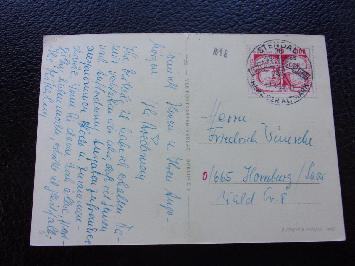 Carte Postale RDA 1966 - Maison De Vacances Gera - Voyage Est-Allemagne