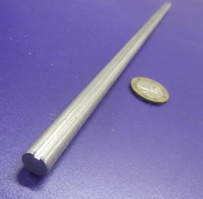 Aluminum Full Keyed Shaft, 3/8" Dia. x 12" Long, Key 3/32" Wide x 3/64" Deep
