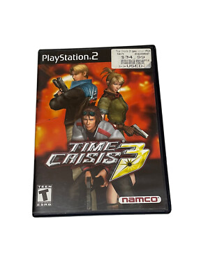 PS2 Time Crisis 3 Namco Rated Teen 2003 Video Game Preowned Sony PlayStation