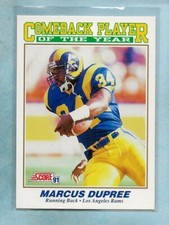 MARCUS DUPREE - 1991 Score 