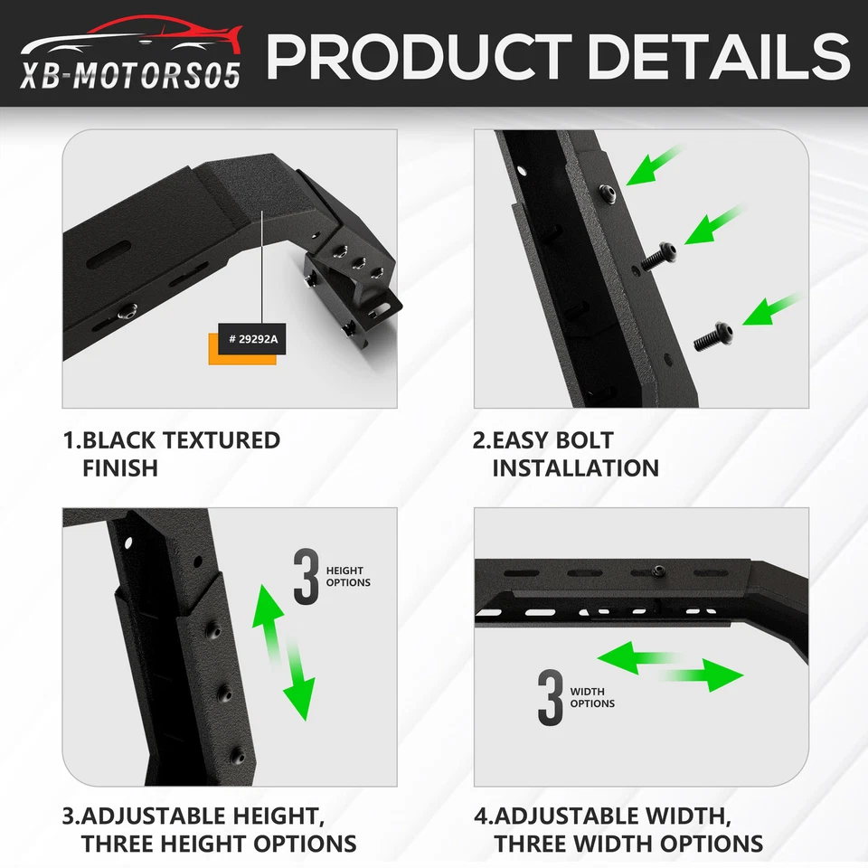 Overland Bed Racks Cargo Carrier for 07-25 Nissan Titan& 05-2025 Nissan Frontier Foto 4 de 4