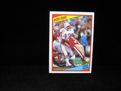 1984 Fred Dean 49ers Dan Marino (Background) Miami Dolphins Topps  #355  (D)