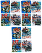 HOT WHEELS Cars Trucks Set of 12 Magic Motion Lenticular Stickers