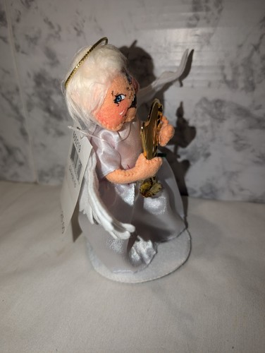 Annalee Christmas Angel Kid Harp 6" Holiday Decor Spiritual New With Tags - Picture 5 of 7