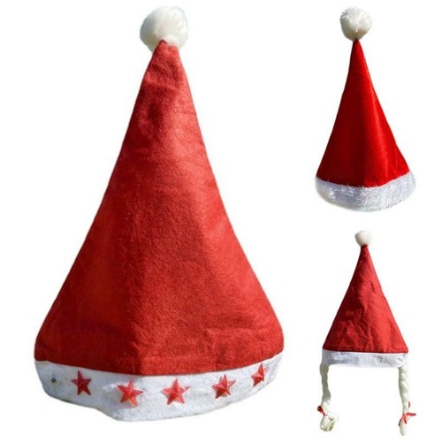 Unisex Flashing Red Santa Hat Christmas 