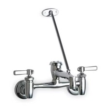 Chicago Faucet Faucet, Lever, 1/2" FNPT, 2, Cast Brass, Yes 897-CP Chicago
