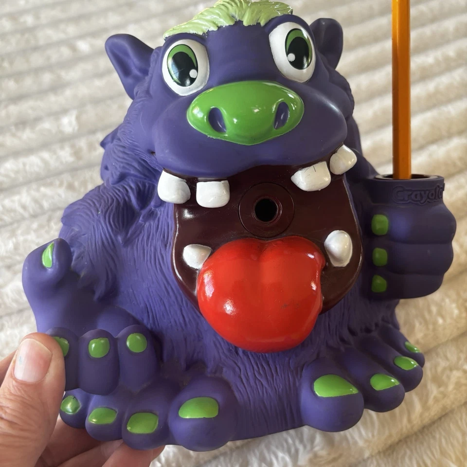 Sacapuntas de lápiz Crayola Burp N' Monster 2006 sonidos eléctricos Foto 3 de 4