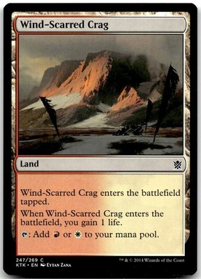 MTG Wind-Scarred Crag Khans of Tarkir KTK #247 common NM QUANTITY SALE!