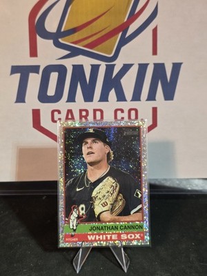 2025 Topps Heritage - Jonathan Cannon #323 Chrome Silver Sparkle Refractor
