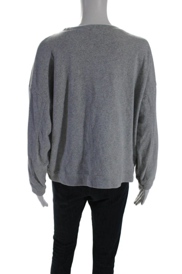 Женская толстовка Generation Love с глубоким круглым вырезом ST Barth серая хлопковая размер маленький - Изображение 3 из 4