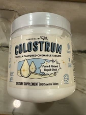 Legendairy Milk Colostrum Chewables Vanilla Flav Digestive Health Bloating 60ct