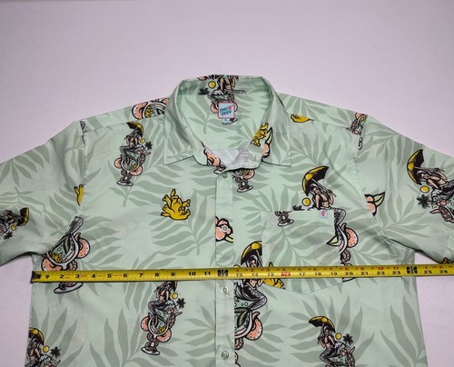 NWOT! FRAT DADDY Quiet Storm Surf Tech Mermaid Cocktail Hawaiian Shirt Men's XL - Picture 5 of 8