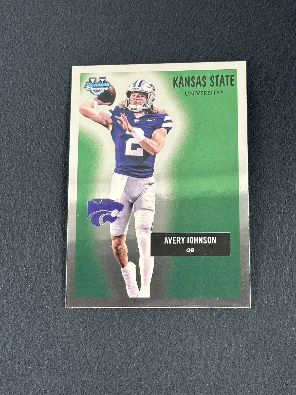 2025 Bowman Chrome U AVERY JOHNSON 1955 Bowman #55AV-1 Kansas State
