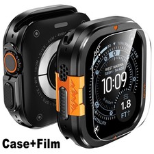 3 in 1 Metal Case for Apple Watch Ultra 3 /Ultra 2 /Ultra Screen Protector 49mm