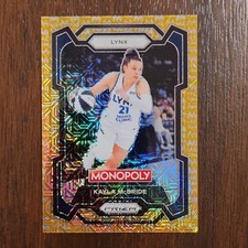 Kayla McBride 2024 Prizm Monopoly WNBA Gold Millionaire Mojo SP /500 #61