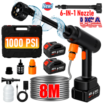 #ad 1000PSI Pressure Washer Nozzle 48V Portable Electric Power Washer Water Sprayer $38.98