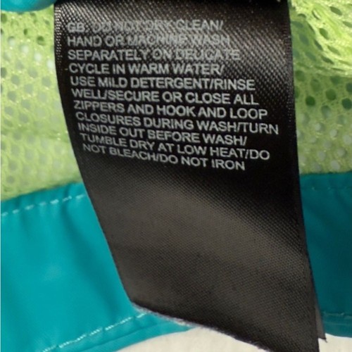 THE NORTH FACE Girls' Neon Teal DryVent Zipline Jacket Raincoat Gorpcore Size L - Picture 11 of 13