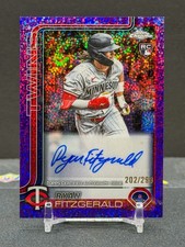 2025 Topps Chrome Update Rookie Auto Ryan Fitzgerald #AC-RF Purple Speckle /299