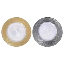 Assiettes de présentation rondes Assiette de service Vintage polyvalente