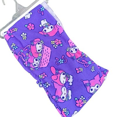 Sanrio My Melody & Kuromi Purple Cute Kawaii Soft Microfiber Kids Summer Towel
