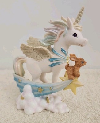 Rainbow Dreams Unicorn Figure Dreams Take Flight Hamilton Collection 1406A  -D