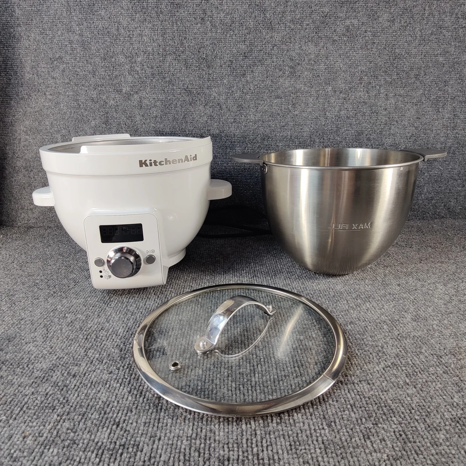 KitchenAid KSM1CB 5-Qt Precise Heated Mixing Bowl Mixer Attachment Tested Works